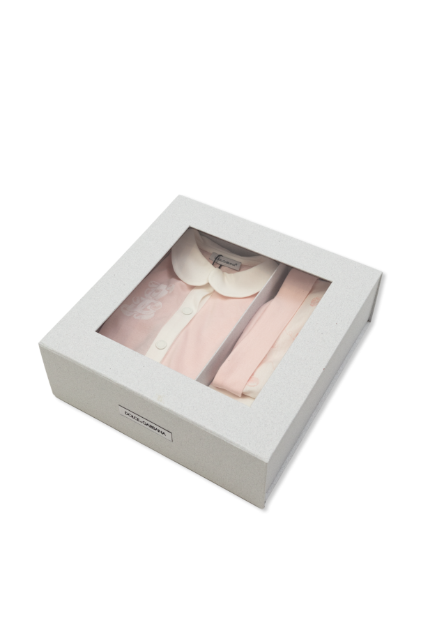 Dolce & Gabbana Kids Set: Mütze, Lätzchen und Body