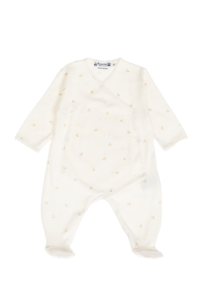 Bonpoint  Set: romper, hat, blanket, diapers, and bottle