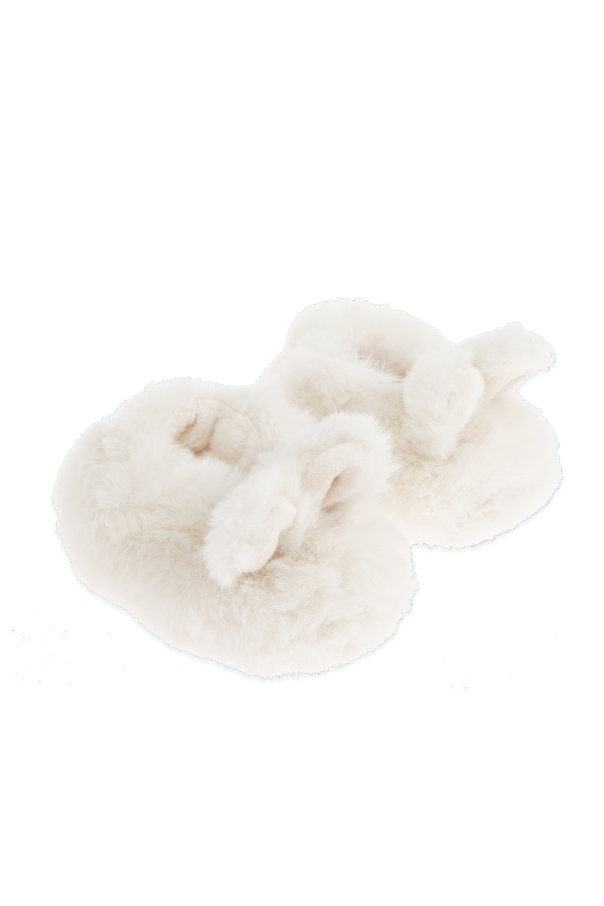 Bonpoint  Set: blanket, plush toy, slippers and cap