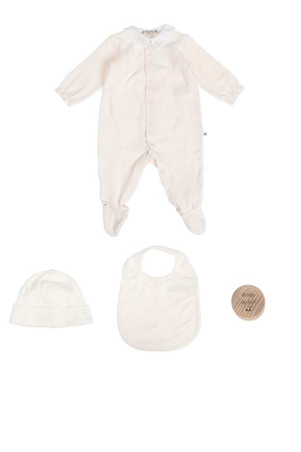 Bonpoint  Set: onesie, hat, bib, and milk AW0AW11673 box