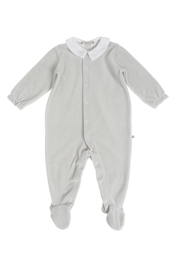 Bonpoint  Set: romper, P22F063-TAN hat, bib, and tooth fairy box