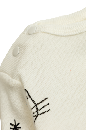 Stella McCartney Kids Komplet: pajacyk niemowlęcy, śliniak i czapka