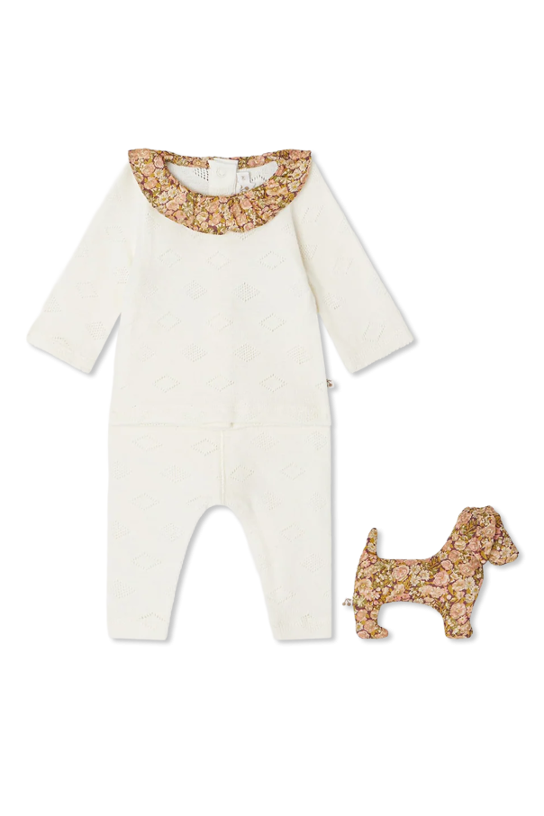 Baby set: top, trousers and plush toy od Bonpoint 