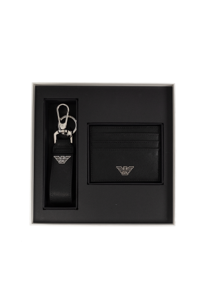 Emporio Armani Gift set: card holder and keychain