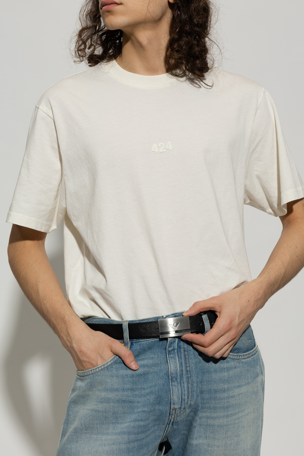 Emporio Armani Reversible belt with interchangeable buckles