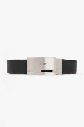 Reversible belt with interchangeable buckles od Emporio Armani