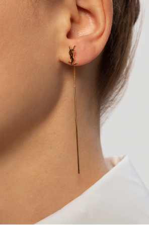 Saint Laurent Drop earrings with logo